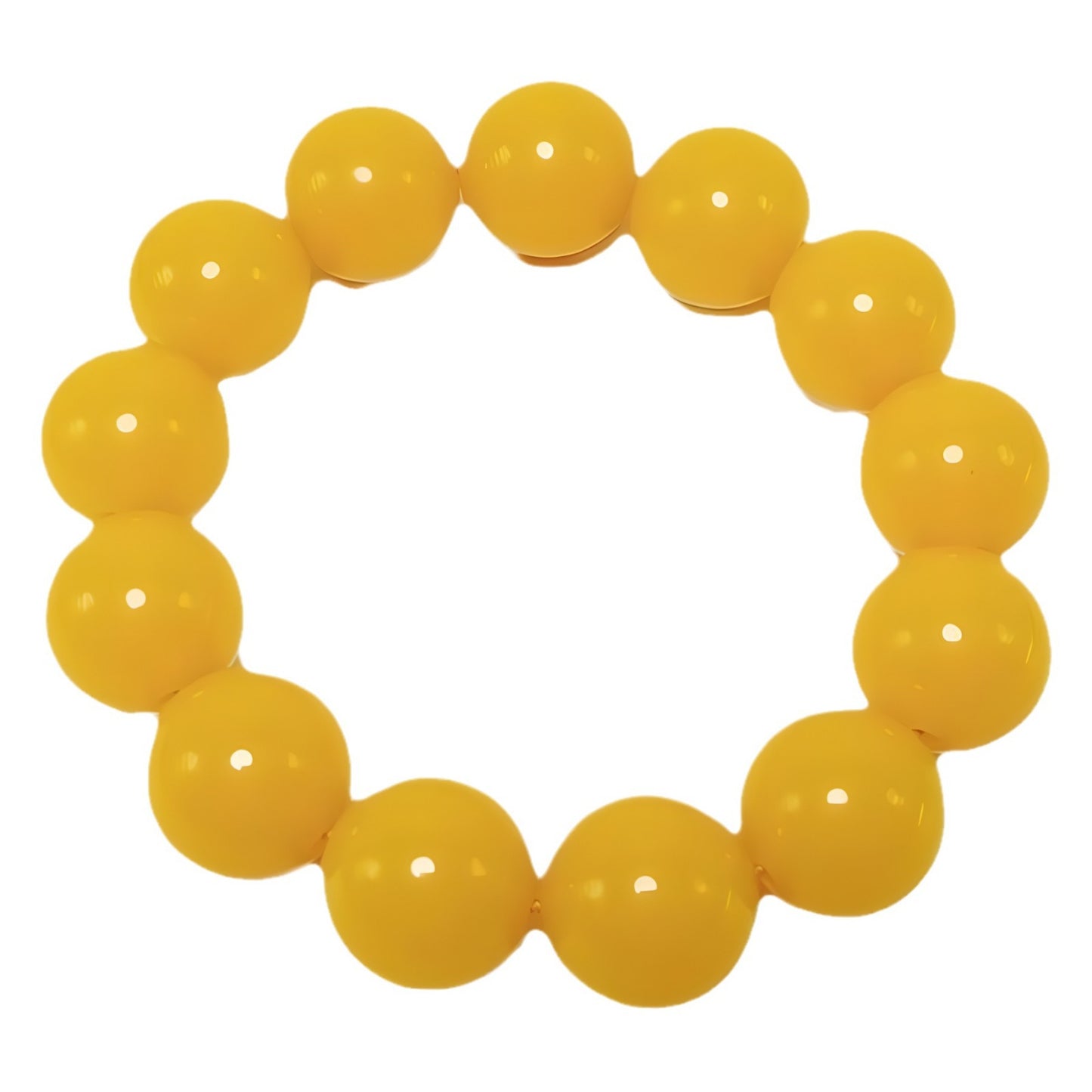 Women's & Men's Imitation Beeswax Ethnic Style Single Yellow Chicken Grease Old Buddha Rings