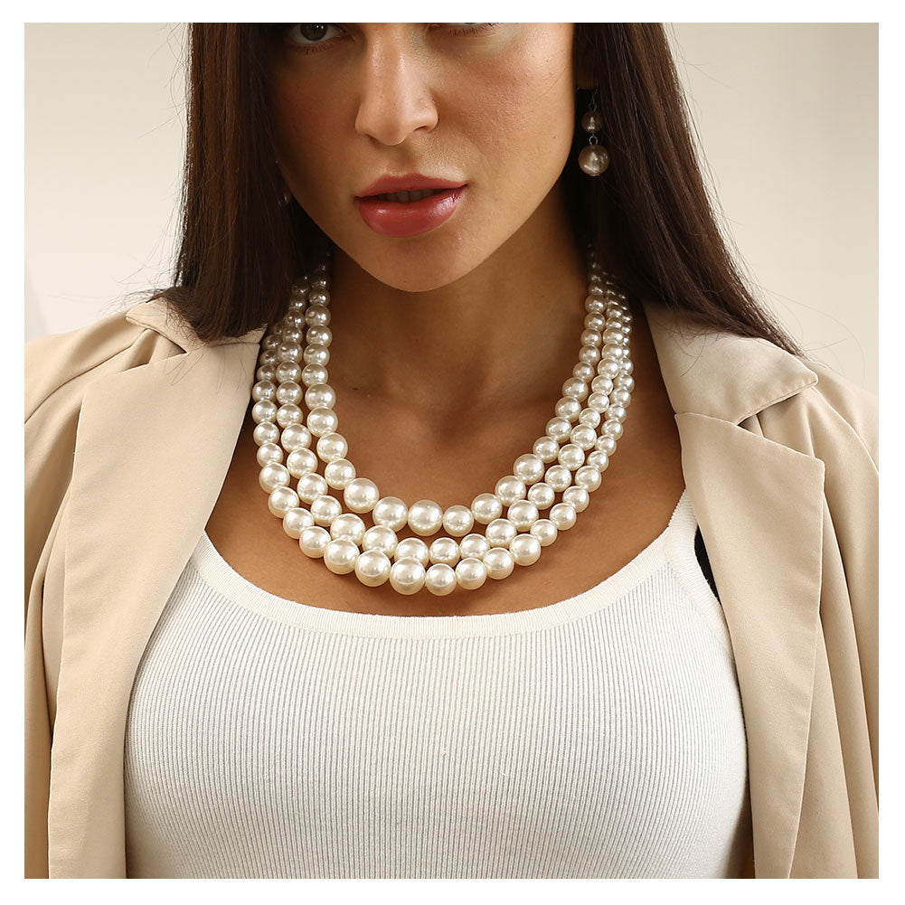 Imitation Pearl Suite High Sense Minority Earrings