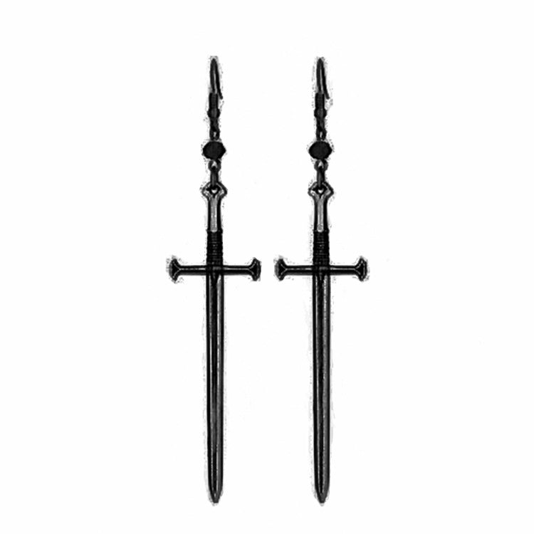 Classy Sword Sier Classic Fashion Novel Earrings