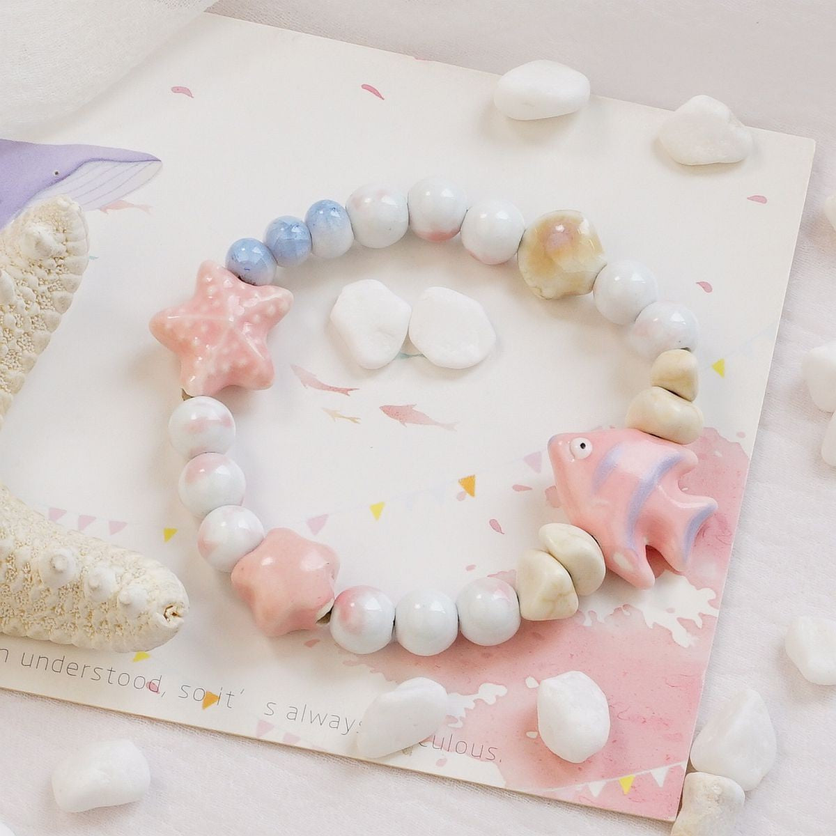 Ceramic Design High-grade Female Sweet Travel Simple Fresh Bracelet