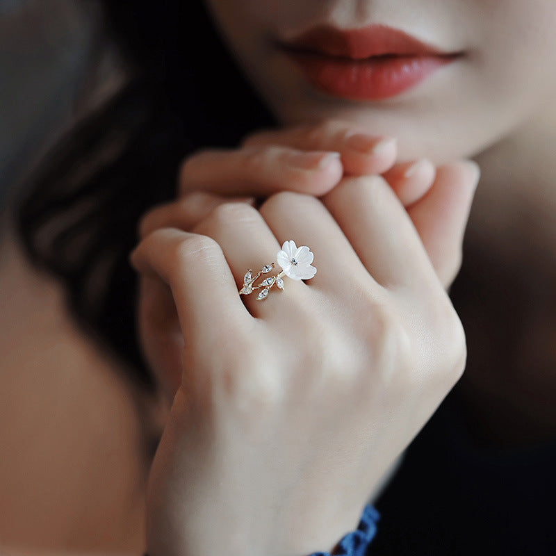 Female Design Trendy Cold Entry Lux High Sense Open Index Rings
