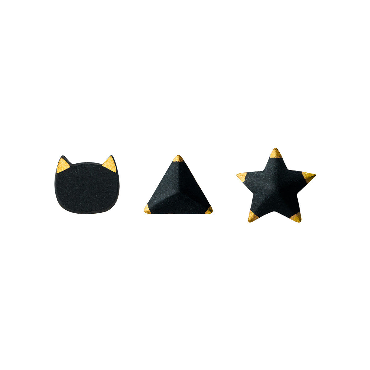 Women's Simple Black Ceramics Personality For Fashion Earrings