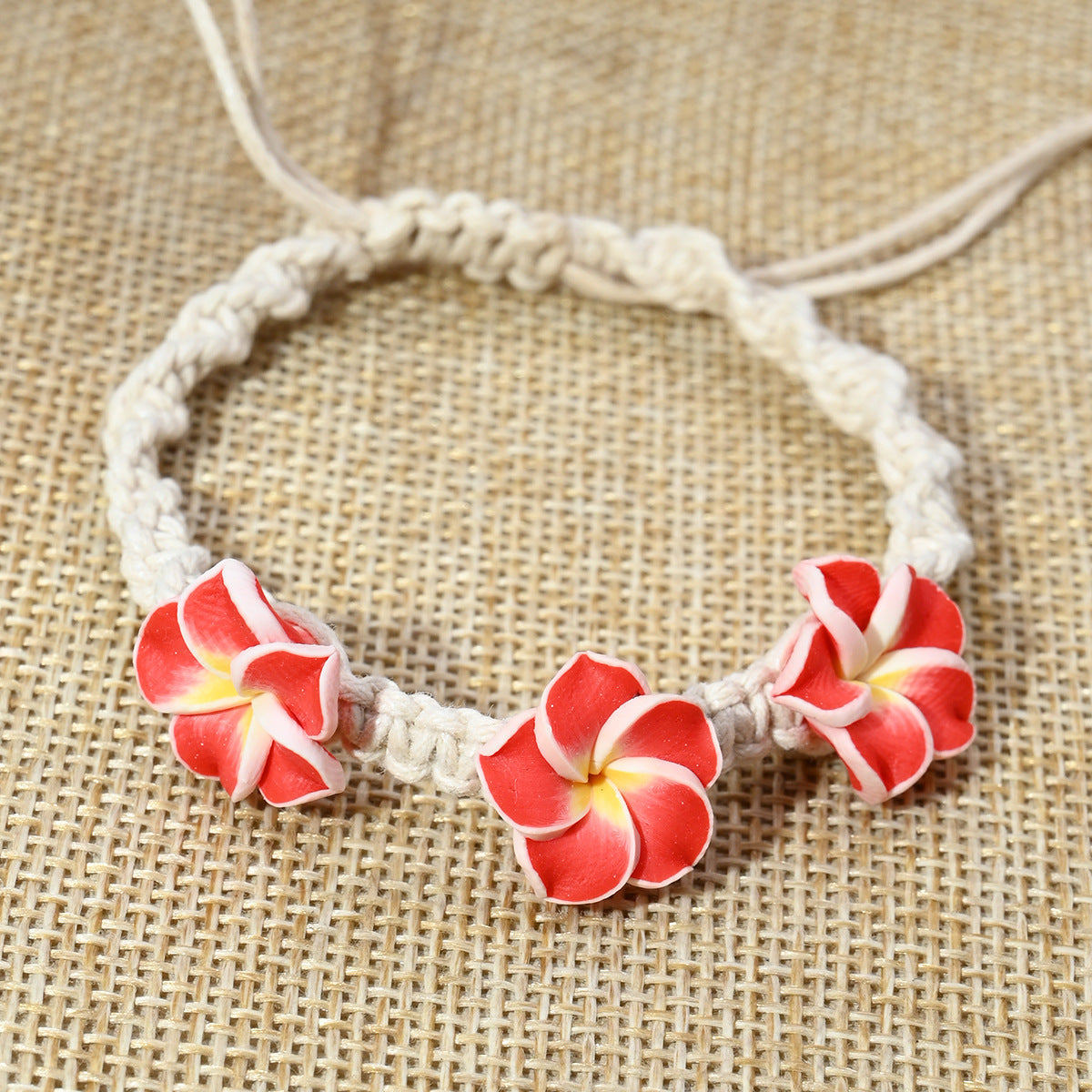 Beach Vacation Style Polymer Clay Bohemian Shell Hand-woven Navel Bracelets