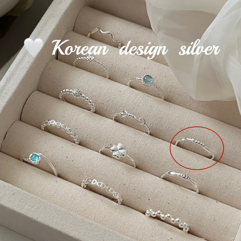 Sier Aquamarine Zircon Collection Twin Niche High Rings