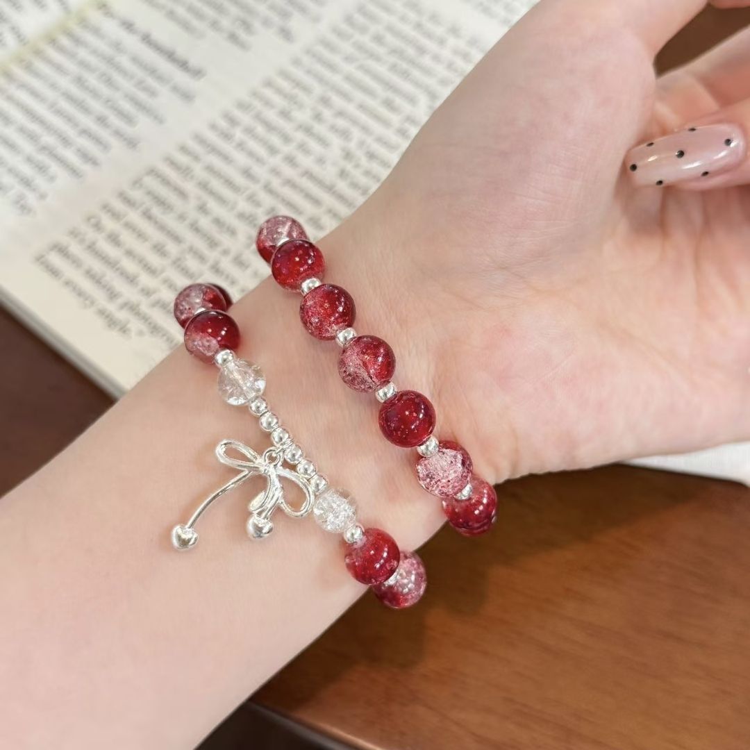 Floral Sweet Beauty Niche Glaze Gift Good-looking Bracelet