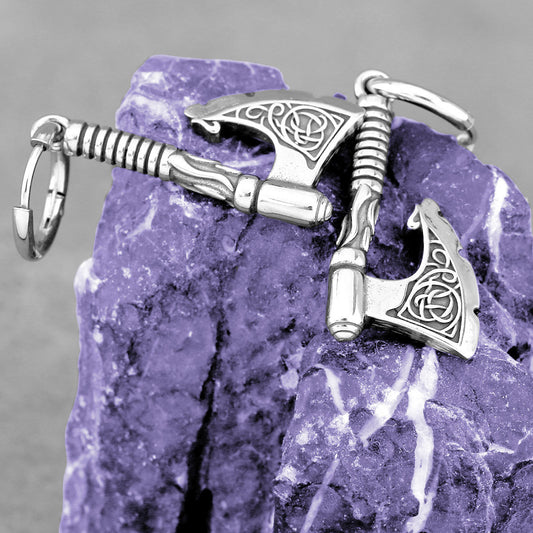 Stainless Steel Viking Vintage Axe Hip Hop Punk Rings