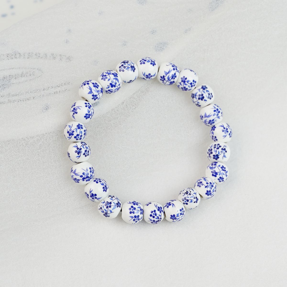 Blue White Porcelain Beaded Travel For Bracelets