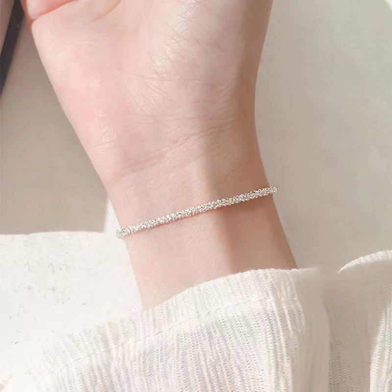 Starry Sier-plated Female Version Simple Niche Fresh Bracelet