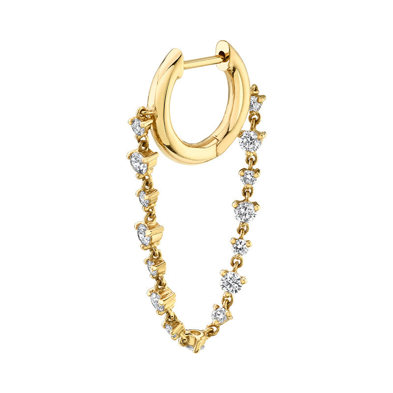 Women's Chain Double Hole Ear Fashion Trend Rings