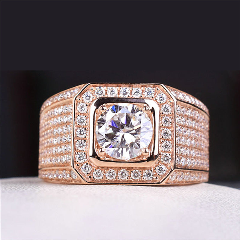 Rose Gold Plated 2 Karat Diamond Rings