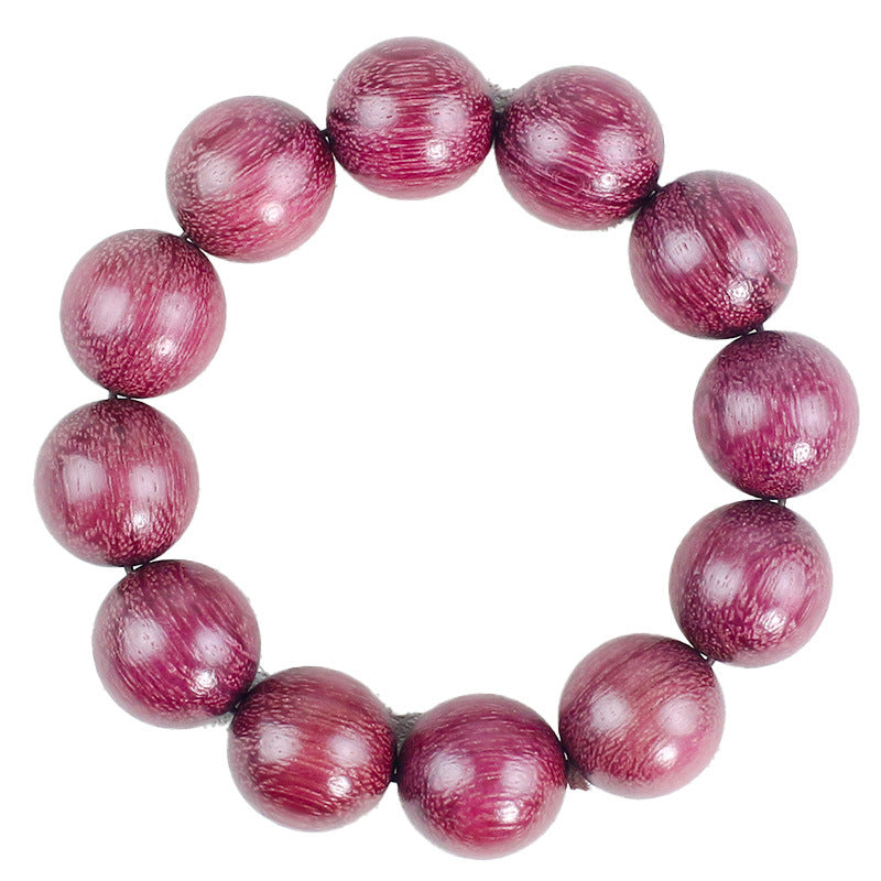 Women's & Men's Violet Buddha Beads Chinese Style Rose Rosewood National Wooden Bracelet