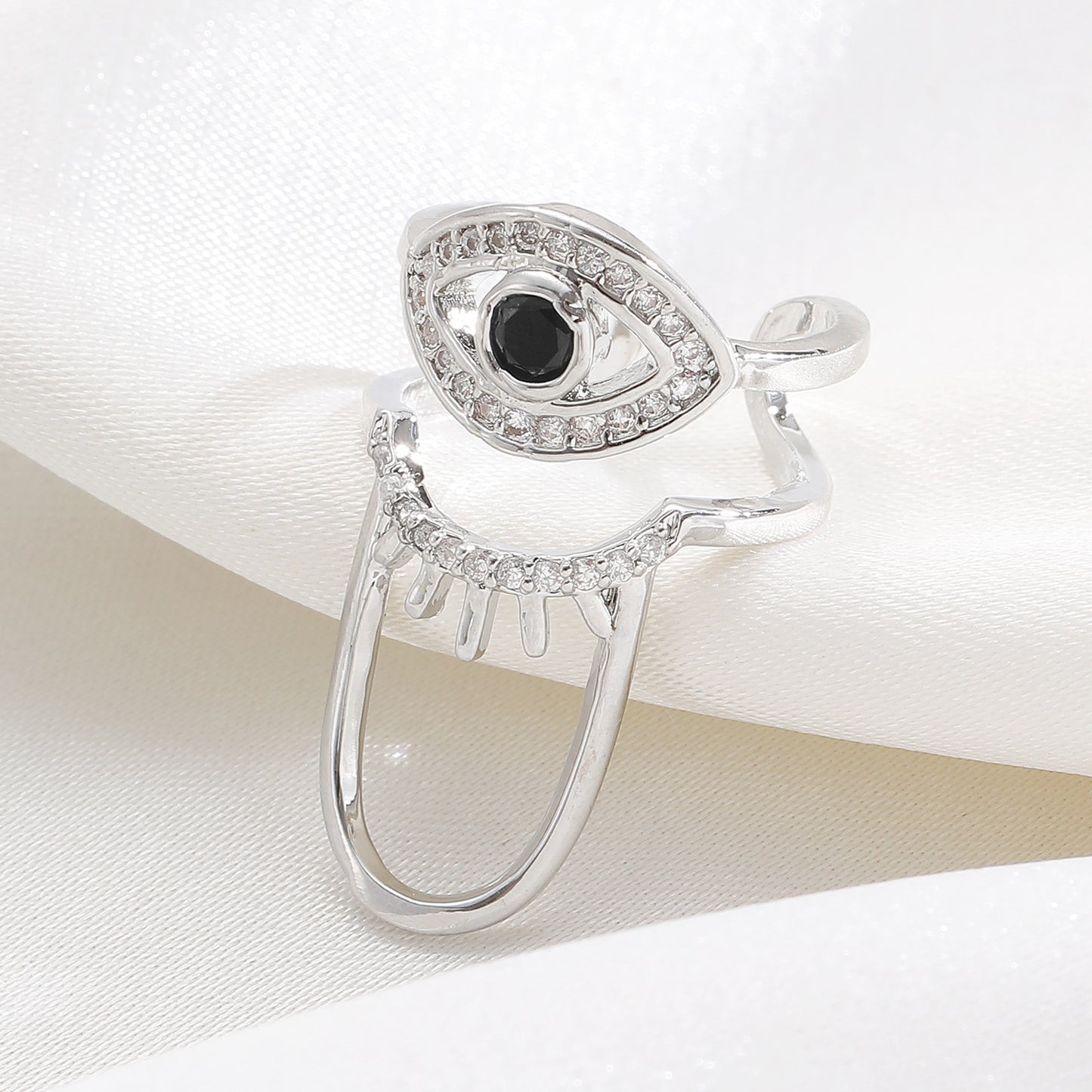Geometric Trend Open Nail Female Design Exquisite Refined Ring