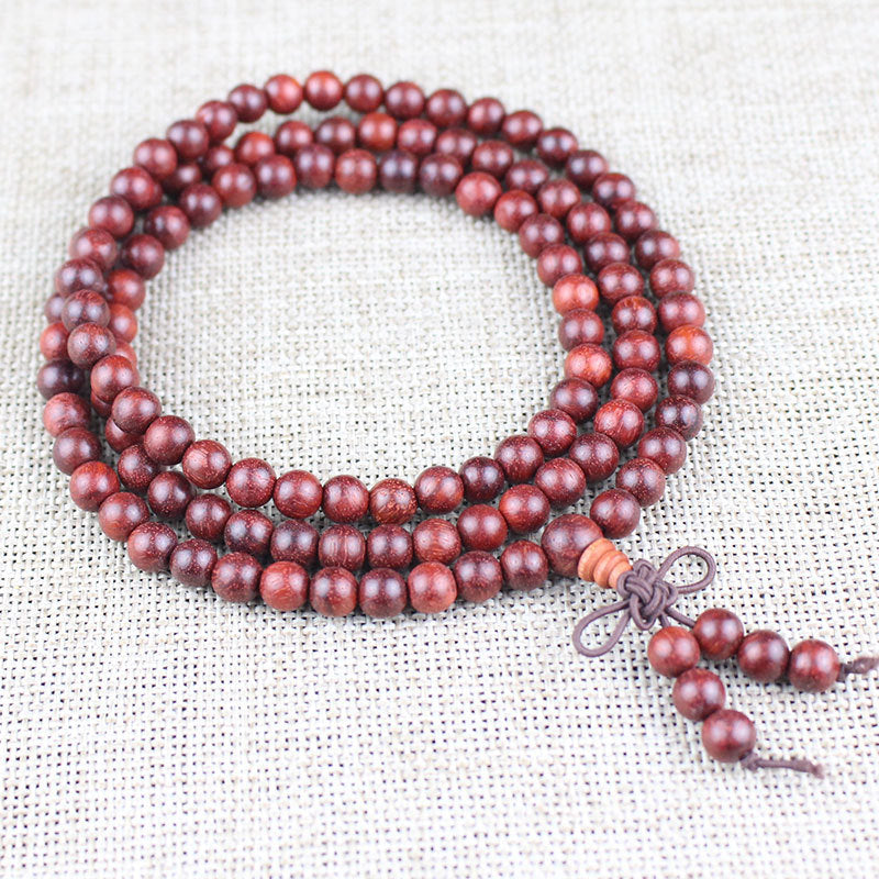 Women's & Men's Red Sandalwood Zambia Rosewood Beads Crafts Like Bracelet