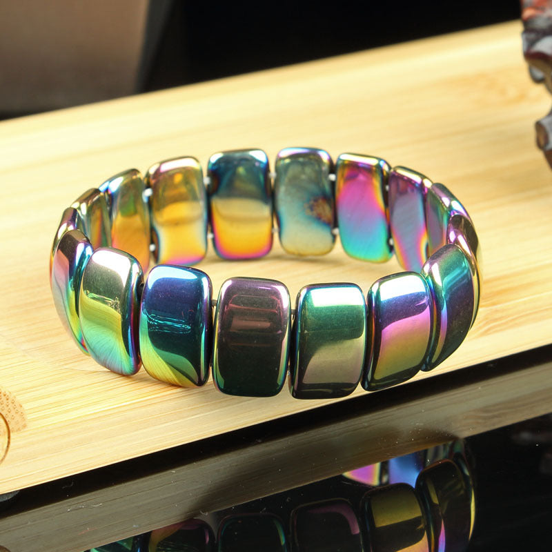 Slouchy Magnet Manual Hematite Energy Stone Necklaces
