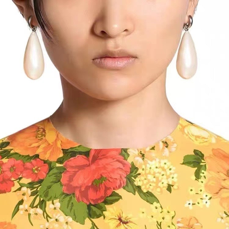 Women's Water Drop Long Light Luxury High Sense Niche Earrings