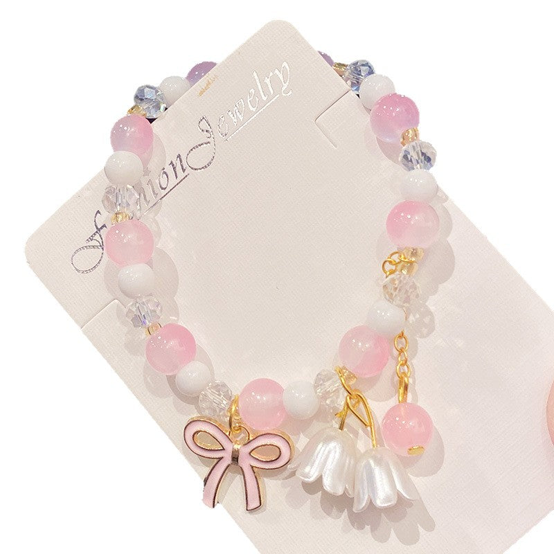 Good-looking Bow Lily Scenic Spot Stall Bracelets
