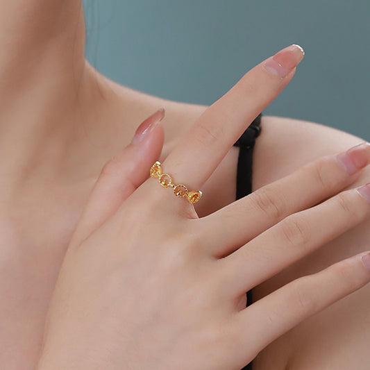 Women's Simple Light Luxury High Sense Design Opening Ring