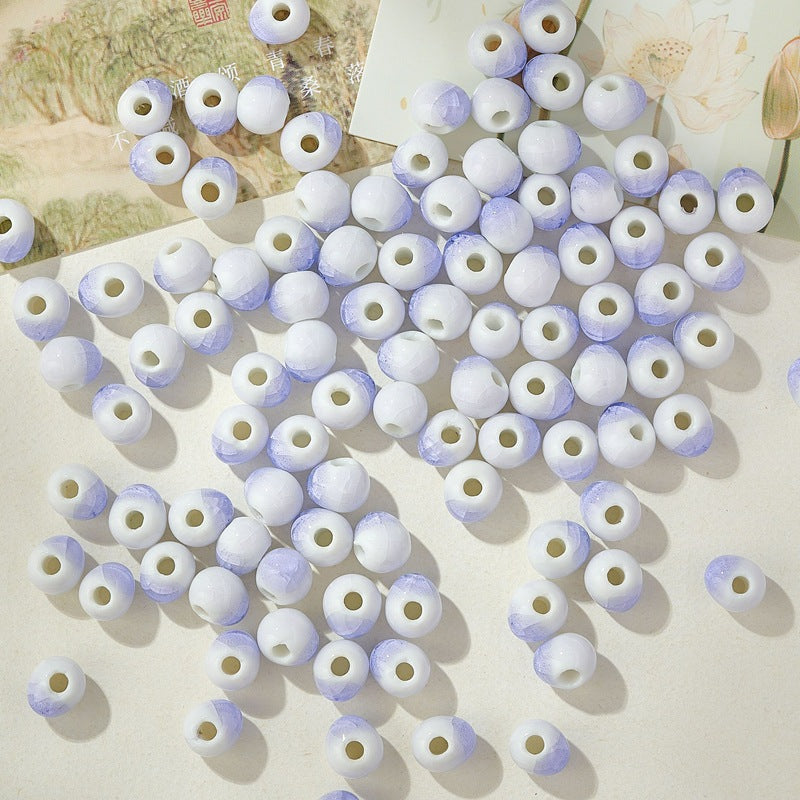 Graceful Casual Ceramic Round Beads Braiding Jewelry Accessories