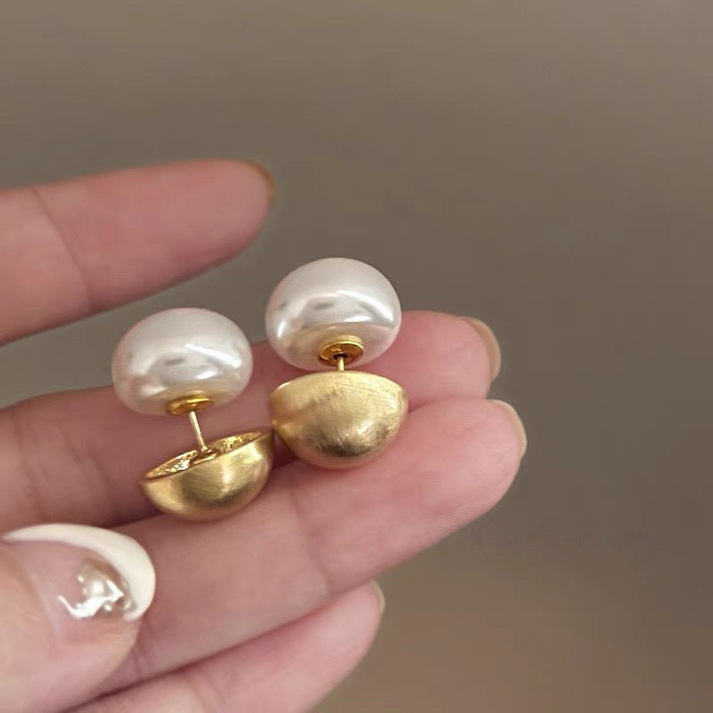 Women's Style Vintage Pearl Geometric Exaggerated Fashion Ear Special Earrings