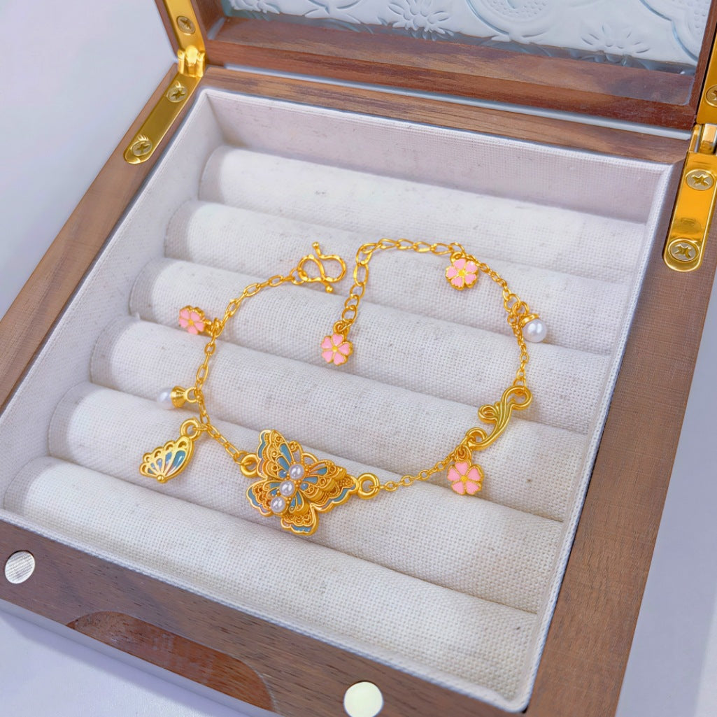 Love Of Butterfly Shop Fashion Double Bracelet