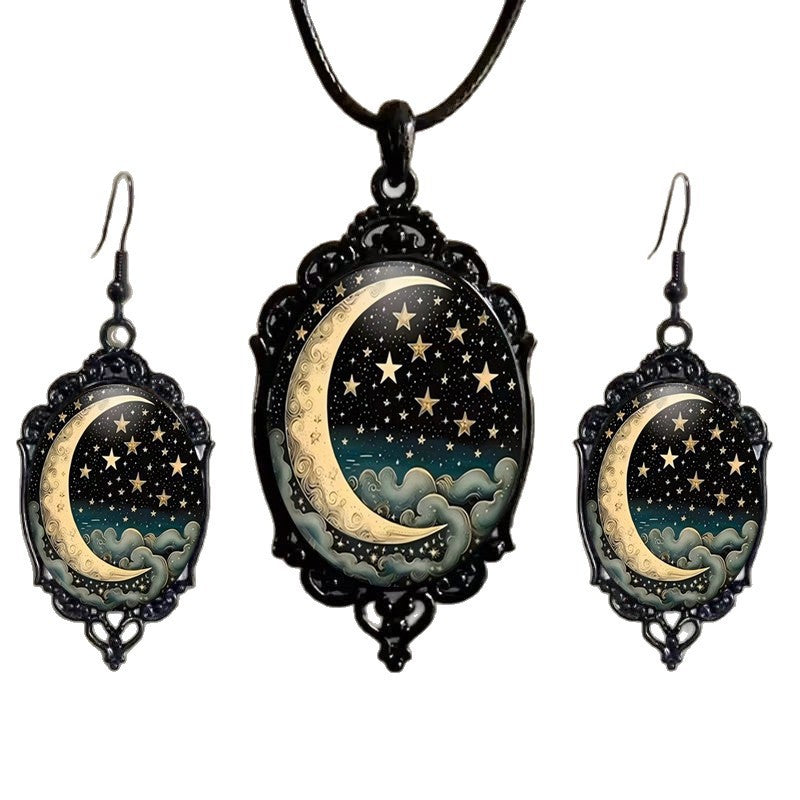 Fashion Elegant Glass Suite Romantic Gift Jewelry Set