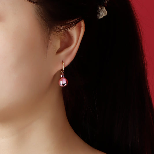 Ornament Wind Christmas Bell Female Color Earrings