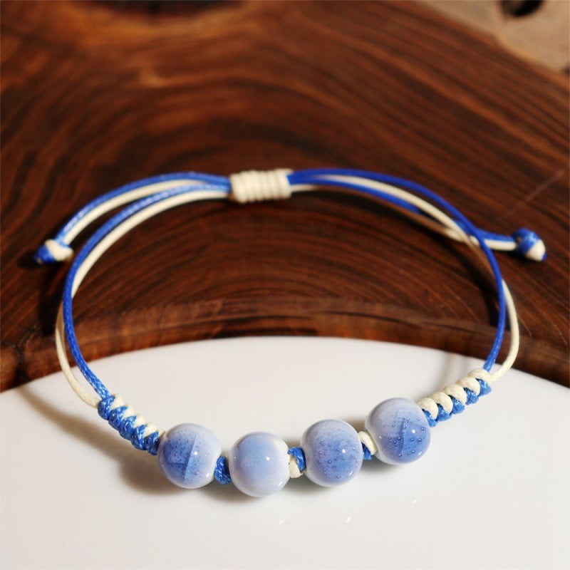 Stall Scenic Spot Woven Female Handmade Knot Ethnic Bracelet