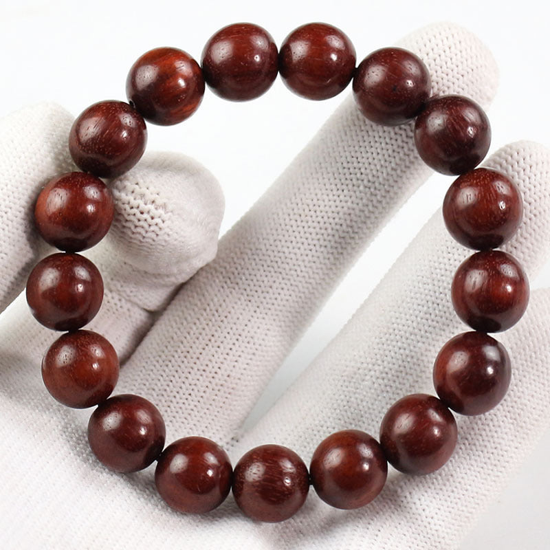 Women's & Men's Red Sandalwood Zambia Rosewood Beads Crafts Like Bracelet