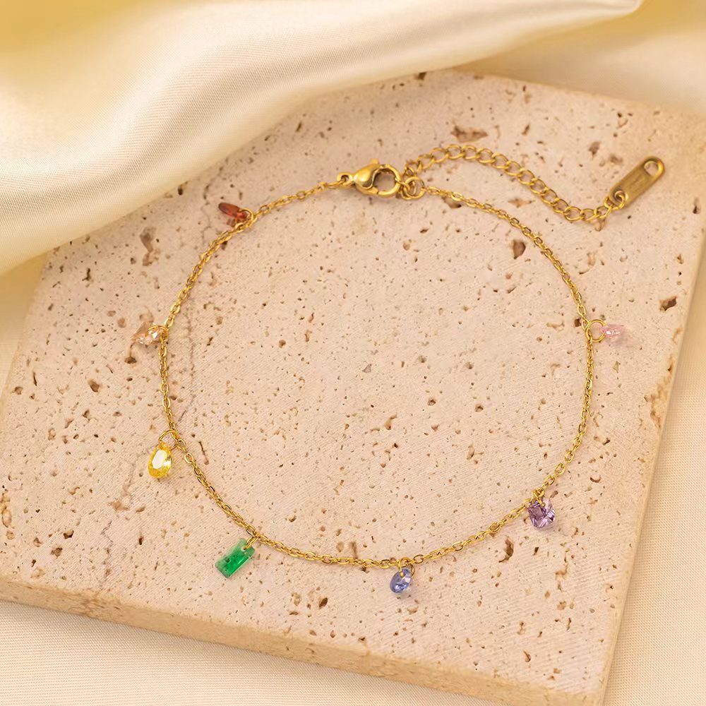 Women's Steel High-grade Gold Does Not Fade Anklets