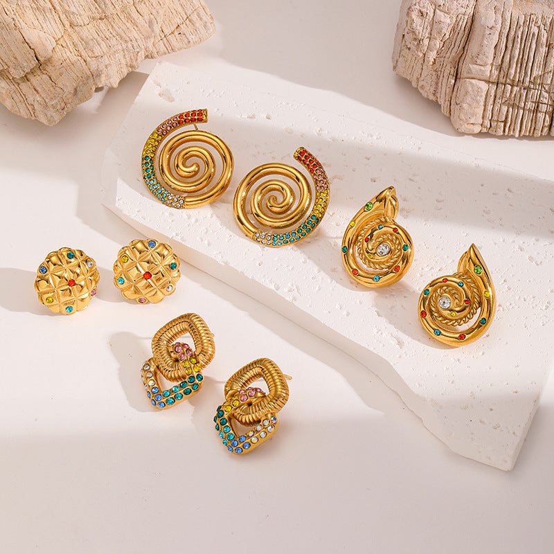 Women's Mosquito Coil High-grade Light Luxury Ear Stainless Earrings