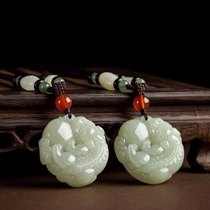 Women's & Men's Jade Peace Fortune Creative Gift Necklace