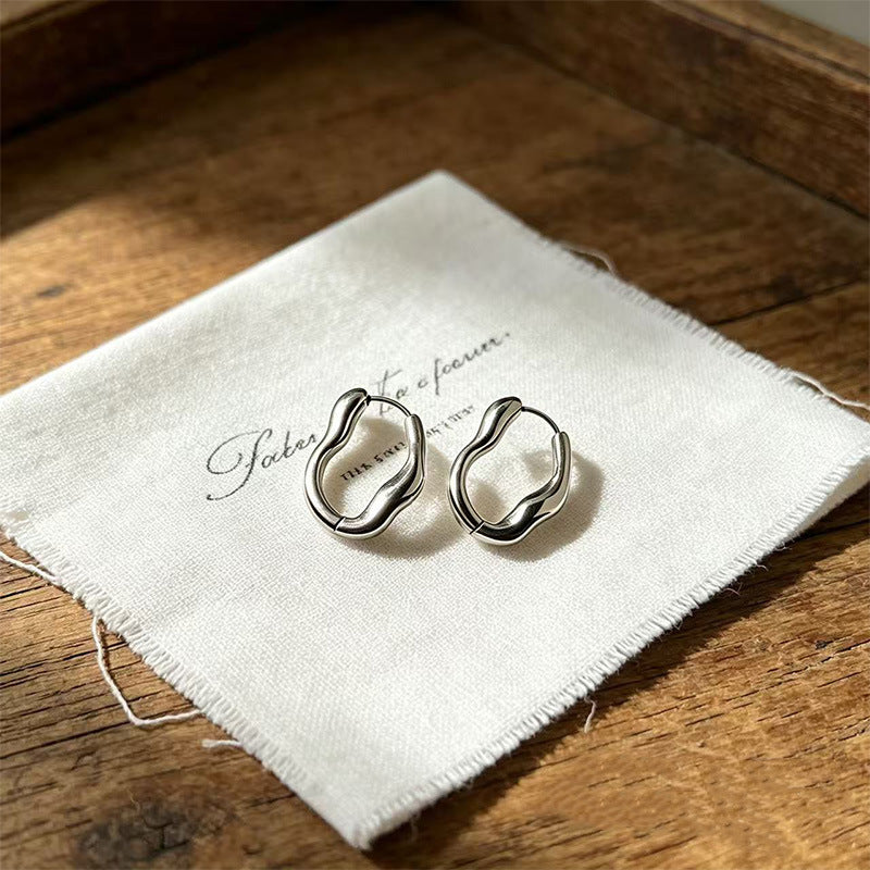 Irregular Geometric Ear Fashionable Cold Style Simple Earrings