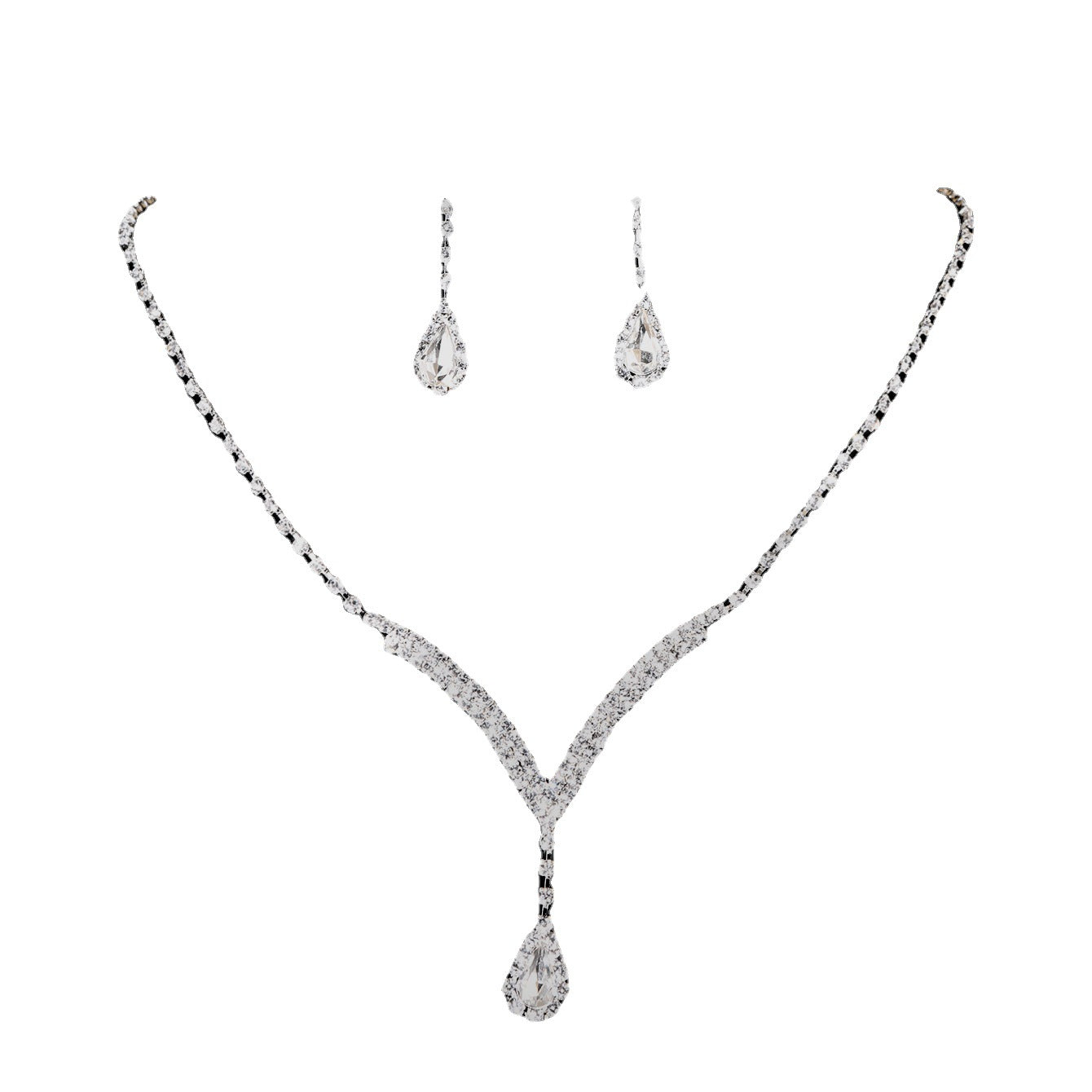 Bride Fashion Water Drop Suit Female Necklaces