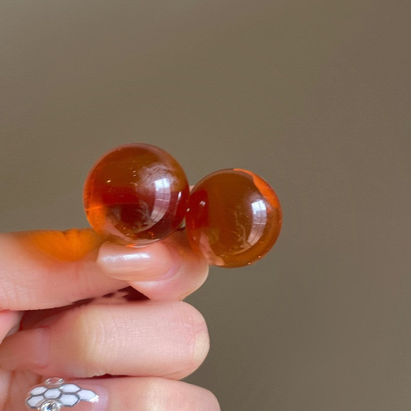 Women's Needle Geometric Irregular Resin Fashionable Retro Earrings