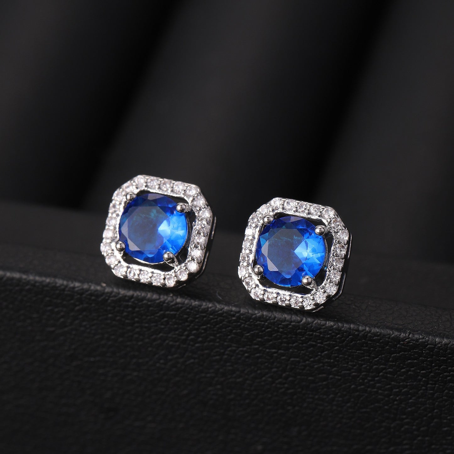 Women's Live Affordable Luxury Fashion Zircon Square Bag Rings