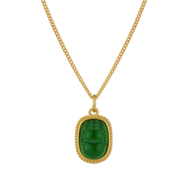Jade Affordable Luxury Fashion Trendy Clavicle Necklace