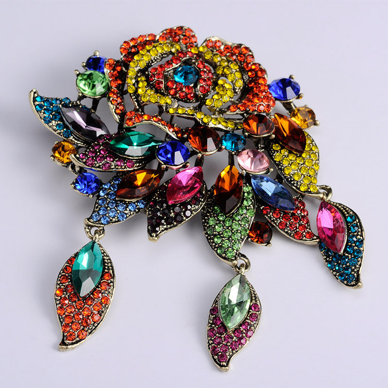 Retro Atmospheric Baroque Style Large Fashion Brooches