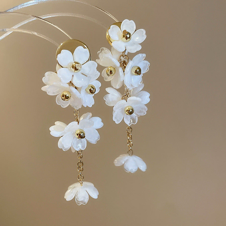 Shadow Flower Beaded Female Summer Dopamine Sweet Jewelry Set