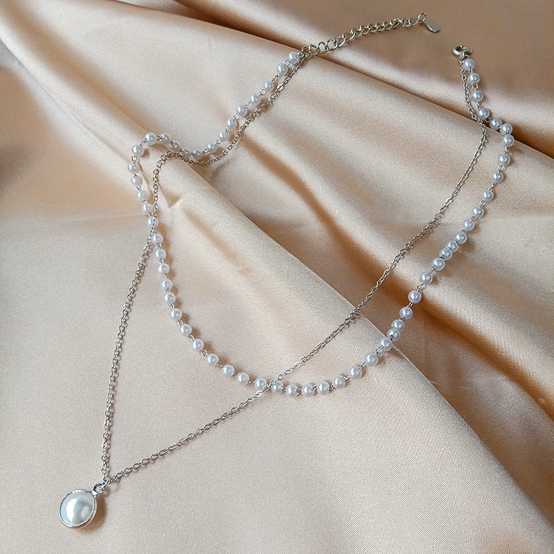 Women's Super Fairy Niche Pearl Simple Temperament Necklaces