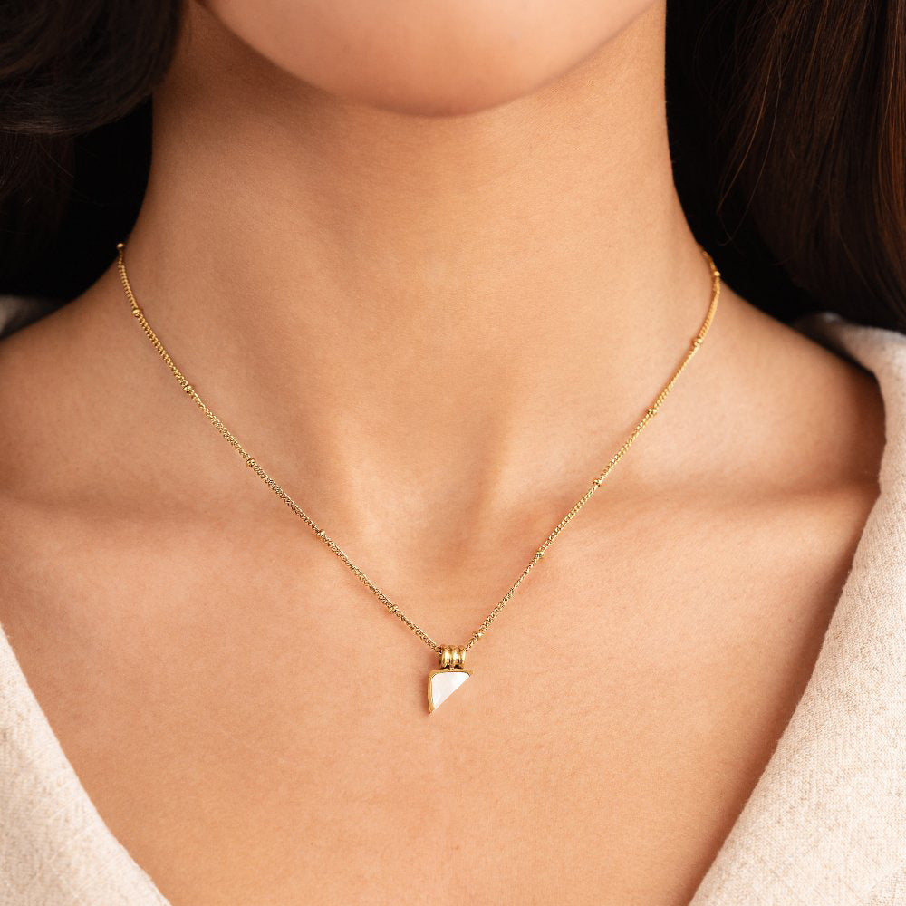 Women's Luxury Titanium Steel Gold Clavicle Chain Pendants