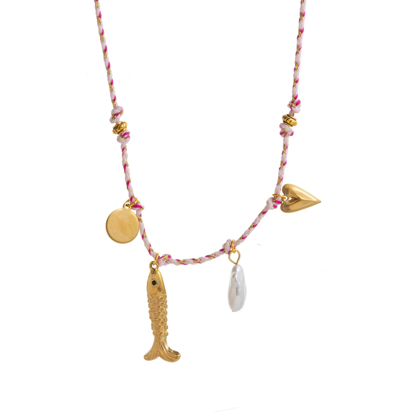 Colorful Ropes Summer Turtle Pearl Pepper Starfish Elephant Necklace