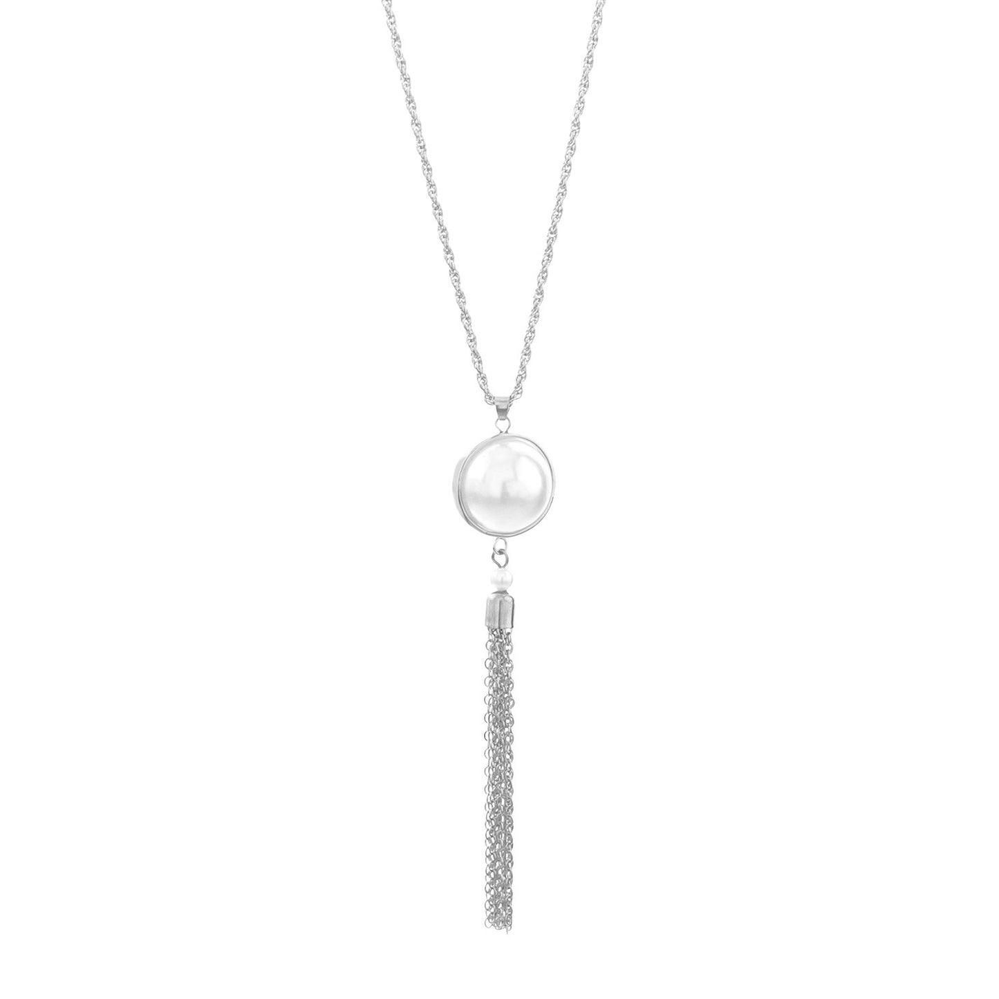 Women's Simple Knot Tassel Long Sweater Chain Necklaces