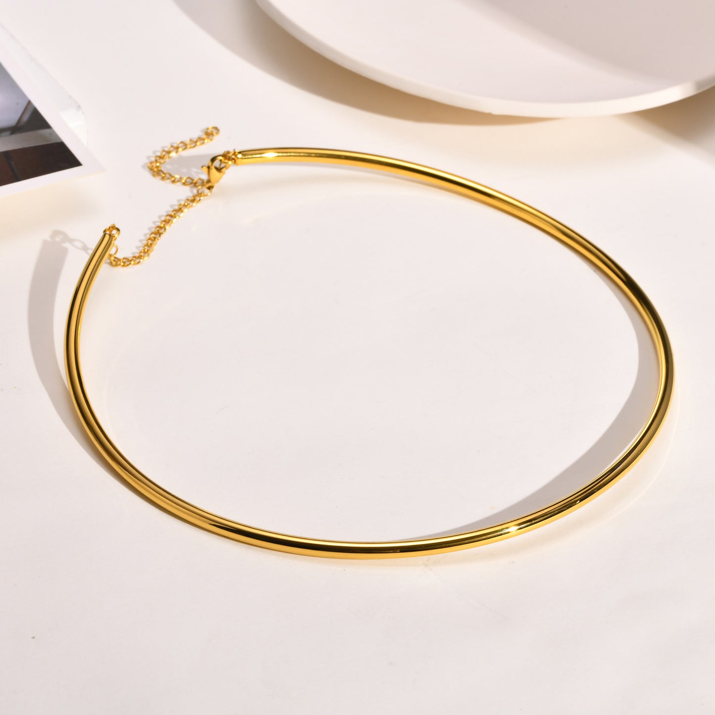 Women's Stainless Steel Gold Personality Fashion Collar