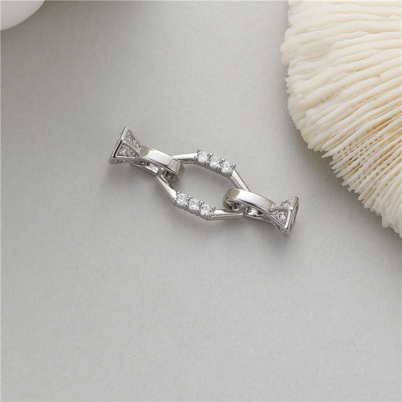 Glamorous Elegant Pearl Buckle Connection Closing Jewelry Accessories