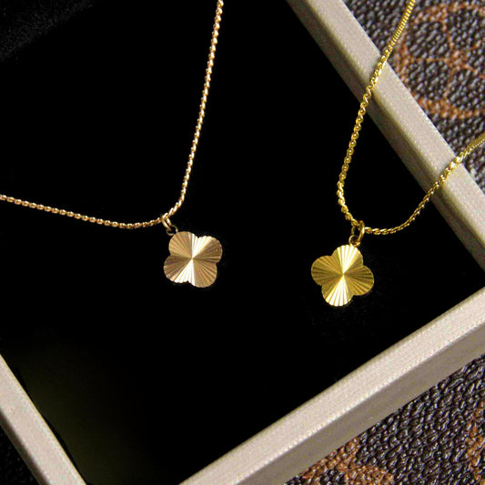 Batch Flower Clover Female Affordable Luxury Necklace