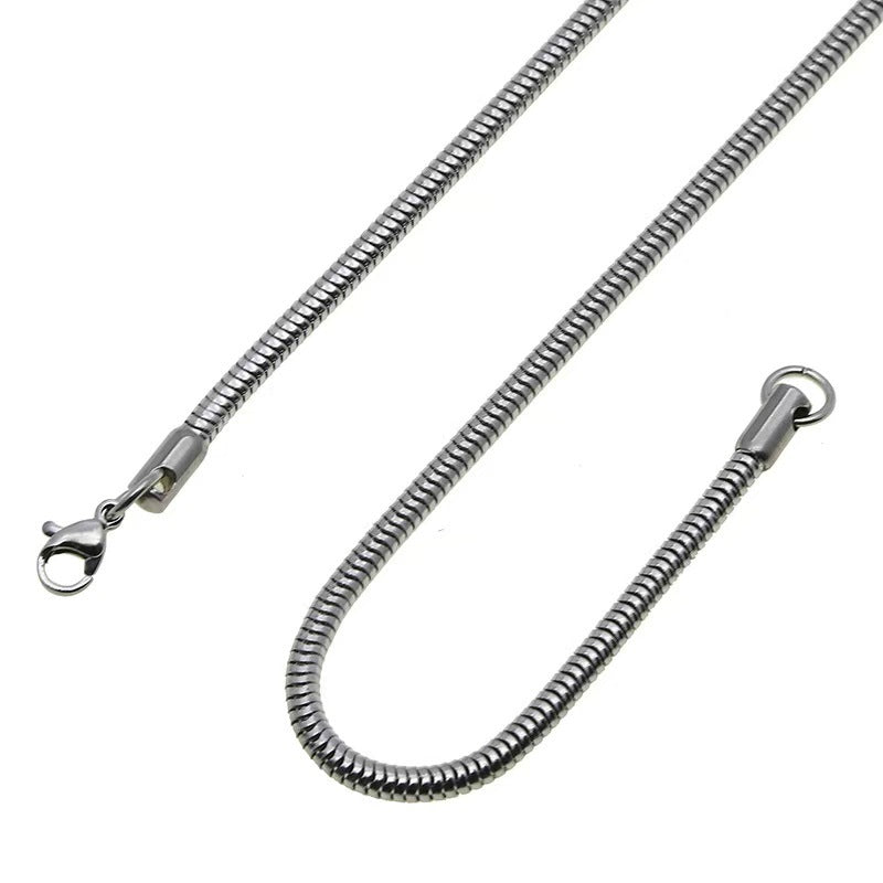 Men's Steel Embossed Cuban Link Chain Fashion Short Personality Street Necklace