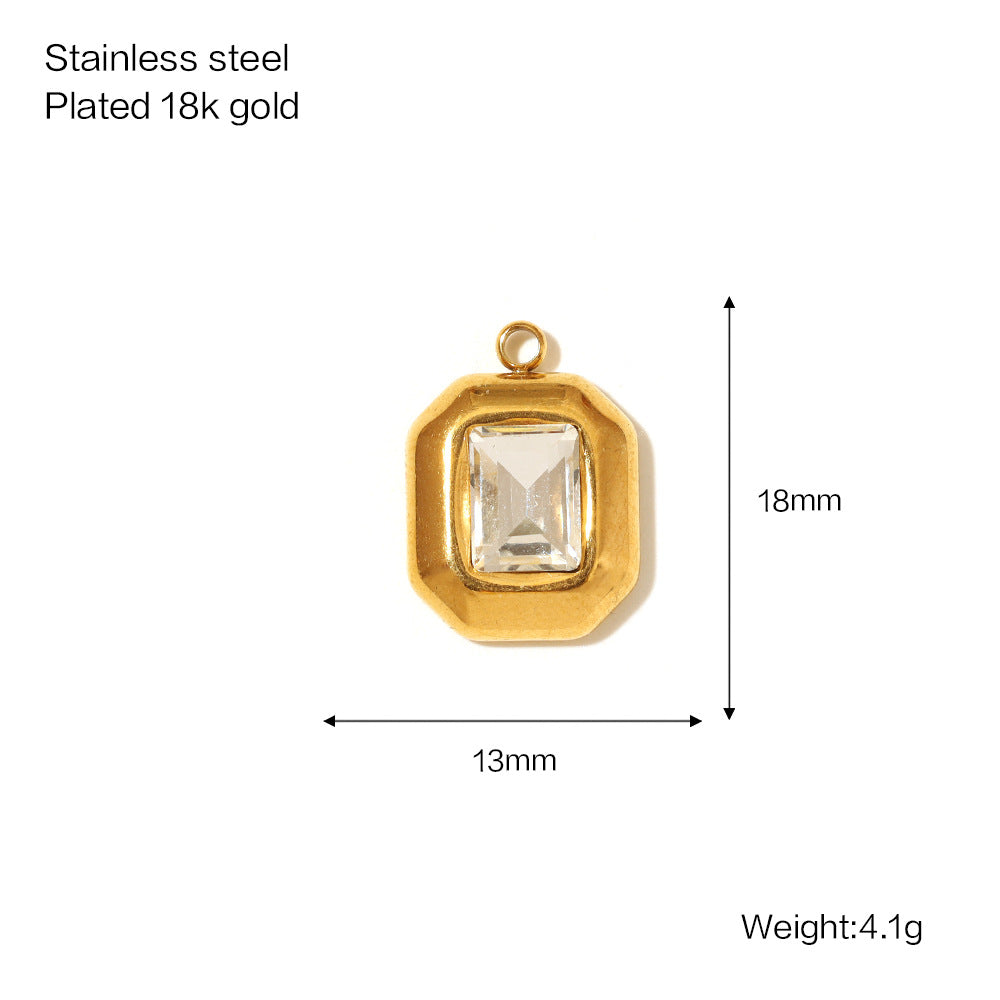 Versatile Women's Stainless Steel Gold-plated Bow Jewelry Accessories
