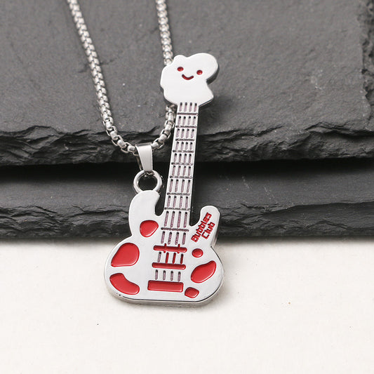 Hop Music Guitar Street Cool Disco Titanium Steel Necklaces
