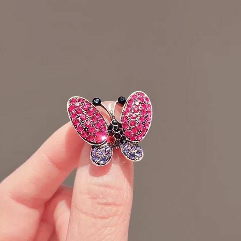 Women's Micro Zircon Brooch Exquisite Plant Pin Brooches