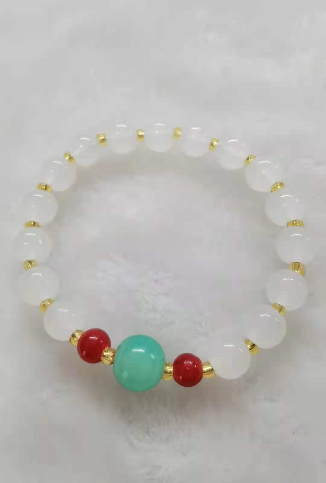 Beautiful White Jade Accessories Agate Beads Bracelets